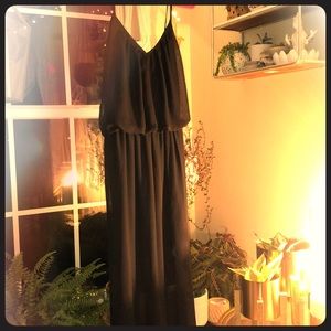 Black maxi dress